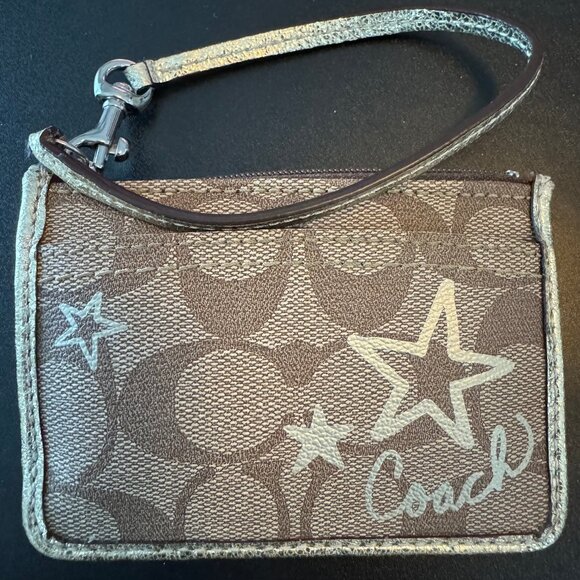 COACH - Mini Id Case In Signature Canvas With Pop Star Print - Picture 4 of 11